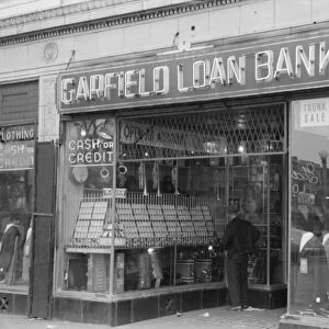 CHICAGO: BANKS, 1941. The Garfield Loan Bank on the South Side of Chicago, Illinois