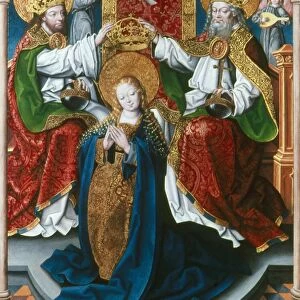 CORONATION OF THE VIRGIN. The Coronation of the Virgin. Oil on wood, Master of Cappenberg