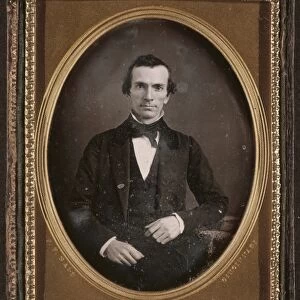 DAGUERREOTYPE: MAN, c1855. Portrait of a man. Daguerreotype by James Presley Ball