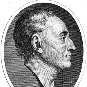 DENIS DIDEROT (1713-1784). French encyclopedist and philosopher. Copper engraving, English, c1800
