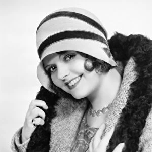 FASHION: CLOCHE HAT, 1929. Sally Starr, American movie actress, photographed in 1929 wearing a cloche