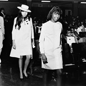 FASHION SHOW, 1967. teenage girls modeling clothing for the Teen-age Consumer