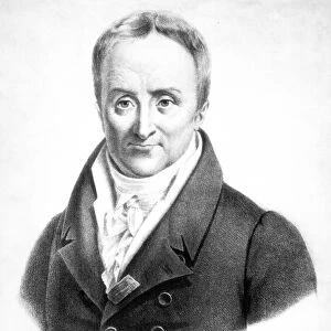 French physician. Lithograph by Godefroy Engelmann after a painting by Pierre Roch Vigneron