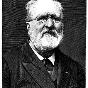 GABRIEL de MORTILLET (1821-1898). French archaeologist. Wood engraving, 1898