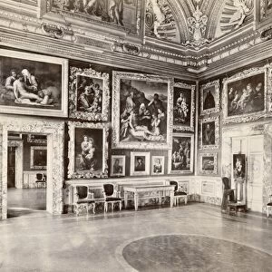 ITALY: FLORENCE. La Sala Di Apollo in Palazzo Pitti, Florence, Italy. Photograph, c1870