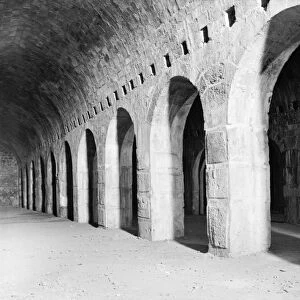 JERUSALEM: VAULT. Solomons Stables, an underground vaulted space on the Temple