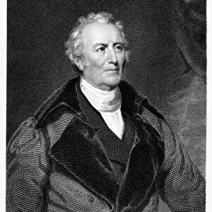 JOHN TRUMBULL (1756-1843). American painter. Steel engraving, 1833, by Asher B. Durand after a painting by Samuel Lovett Waldo and William Jewett