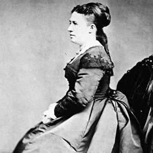 JULIA D. GRANT (1826-1902). Wife of Ulysses S. Grant. Photographed by Mathew Brady
