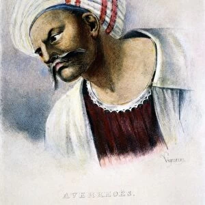 Also known as ibn-Rushd: lithograph, French, 19th century
