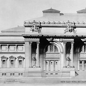METROPOLITAN MUSEUM, 1893. The facade of the Metropolitan Museum of Art in New York