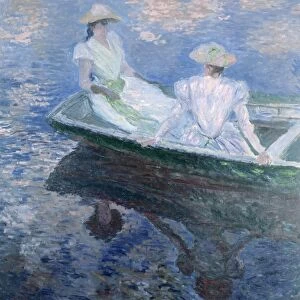 MONET: ON THE BOAT, 1887. Oil on canvas, Claude Monet, 1887