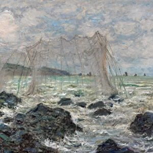 MONET: FISHING NETS, 1882. Fishing Nets at Pourville. Oil on canvas, Claude Monet