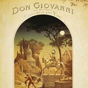 MOZART: DON GIOVANNI. Title page of a French edition, 1874, of Wolfgang Amadeus