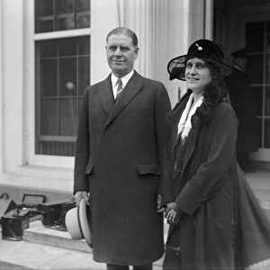 NELLIE TAYLOE ROSS (1876-1977). Governor of Wyoming. Photographed with Governor George H
