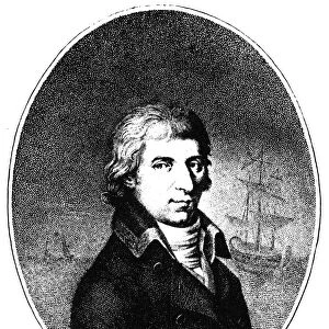 NICOLAS BAUDIN (1754-1803). French sea captain and explorer. Stipple engraving, early 19th century