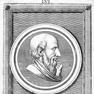 PHILEMON (c368-c264 B. C. ). Greek playwright. Copper engraving, English, 18th century