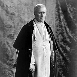POPE PIUS X (1835-1914). Pope, 1903-1914. Photograph, c1907