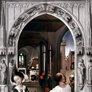 SAINT JOHN THE BAPTIST. Rogier van der Weyden: The Beheading of Saint John the Baptist. Oak