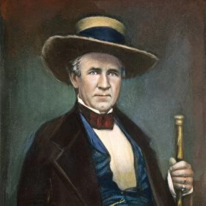 SAM HOUSTON (1793-1863). Oil after a photograph