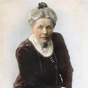 SELMA LAGERLOF (1858-1940). Swedish novelist and poet. Oil over a photograph, c1910
