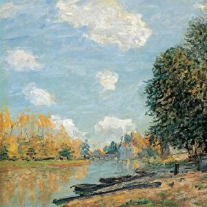 SISLEY: MORET, 1877. Moret - The Banks of the River Loing. Oil on canvas, Alfred Sisley