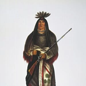 WANATA (THE CHARGER) (c1795-1848). Yankton Sioux Native American chief. Lithograph