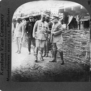 WORLD WAR I: SOMME FRONT. French President Raymond Poincare and Commander-in-Chief