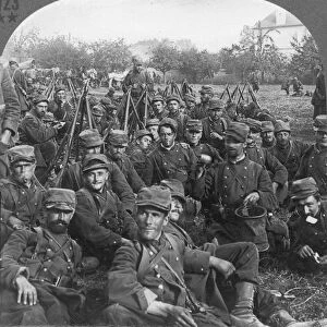 WWI: BATTLE OF THE MARNE. French reservists resting during the Battle of the Marne