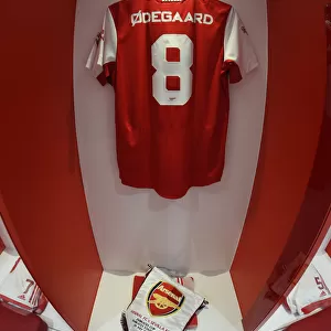 Arsenal Changing Room: Martin Odegaard's Shirt Before Arsenal vs Sevilla (Emirates Cup 2022)