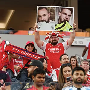 Arsenal Fans Show Support for Declan Rice Ahead of Arsenal v FC Barcelona Pre-Season Clash in Inglewood, California (2023)
