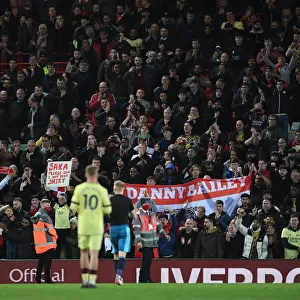 Arsenal Fans United: A Powerful Show of Support at Liverpool vs Arsenal, Premier League 2021-22