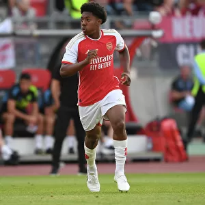 Arsenal FC Training in Nuremberg: Myles Lewis-Skelly Shines