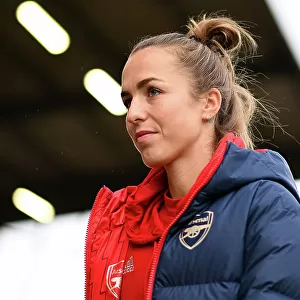 Arsenal Women Pre-Match Inspection at Brighton's Broadfield Stadium Ahead of Barclays Super League Clash