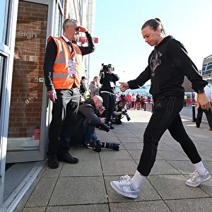 Arsenal Women's Squad Arrives at Leigh Sports Village Ahead of Manchester United Clash - FA Women's Super League 2022-23