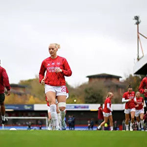 Arsenal Women's Team: Stina Blackstenius and Players Warm Up Ahead of Barclays WSL Clash vs Brighton & Hove Albion