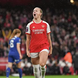 Arsenal's Beth Mead Scores First Goal in Barclays Super League Clash Against Chelsea at Emirates Stadium (2023-24)