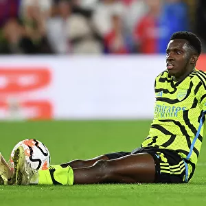 Arsenal's Eddie Nketiah Reacts During Crystal Palace Clash in 2023-24 Premier League