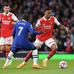 Arsenal's Gabriel Faces Off Against Chelsea's Kante in Intense Premier League Clash