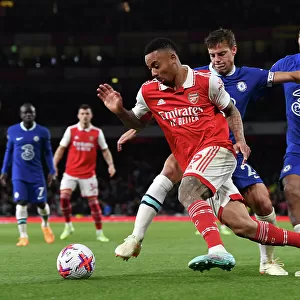 Arsenal's Gabriel Jesus Faces Off Against Chelsea's Defense in Intense Premier League Clash