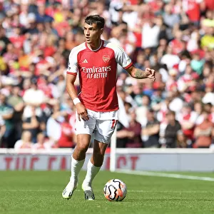 Arsenal's Jakub Kiwior in Action against Fulham in 2023-24 Premier League