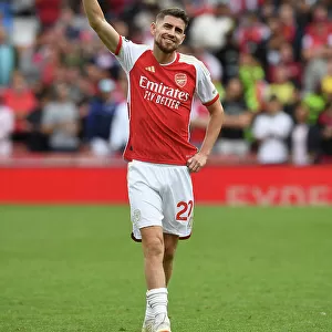Arsenal's Jorginho Celebrates after Arsenal FC vs Nottingham Forest, Premier League 2023-24