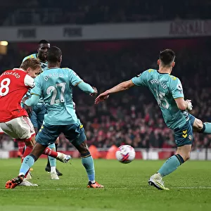 Arsenal's Martin Odegaard Scores Second Goal Against Southampton in 2022-23 Premier League