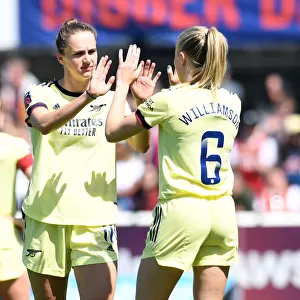 Arsenal's Miedema and Williamson in Action against West Ham Women in FA WSL Showdown