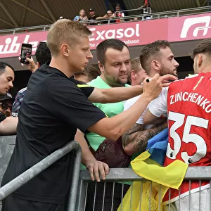 Arsenal's Oleksandr Zinchenko Connects with Fans Ahead of Nuremberg Pre-Season Friendly