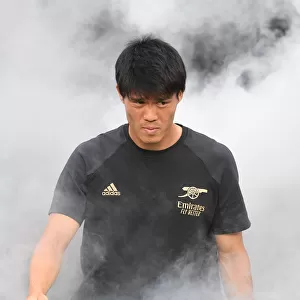 Arsenal's Tomiyasu in Action against Everton during Pre-Season Friendly in Baltimore