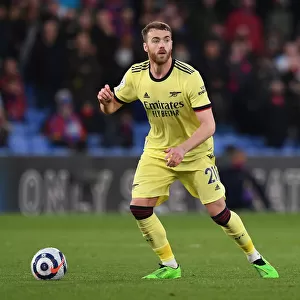 Calum Chambers in Action: Premier League Showdown between Crystal Palace and Arsenal, 2020-21
