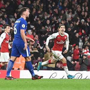 Hector Bellerin Scores the Second Goal: Arsenal vs Chelsea, Premier League 2017-18