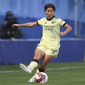Mana Iwabuchi in Action: Everton Women vs. Arsenal Women, FA WSL 2021-22