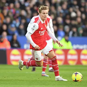 Martin Odegaard in Action: Arsenal vs Leicester City, Premier League 2022-23