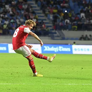 Martin Odegaard Scores First Goal: Arsenal vs. AC Milan, Dubai Super Cup 2022-23